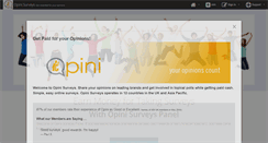 Desktop Screenshot of opinisurveys.com